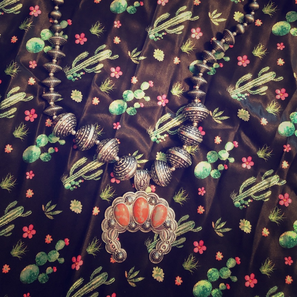 Squash Blossom Beaded Necklace